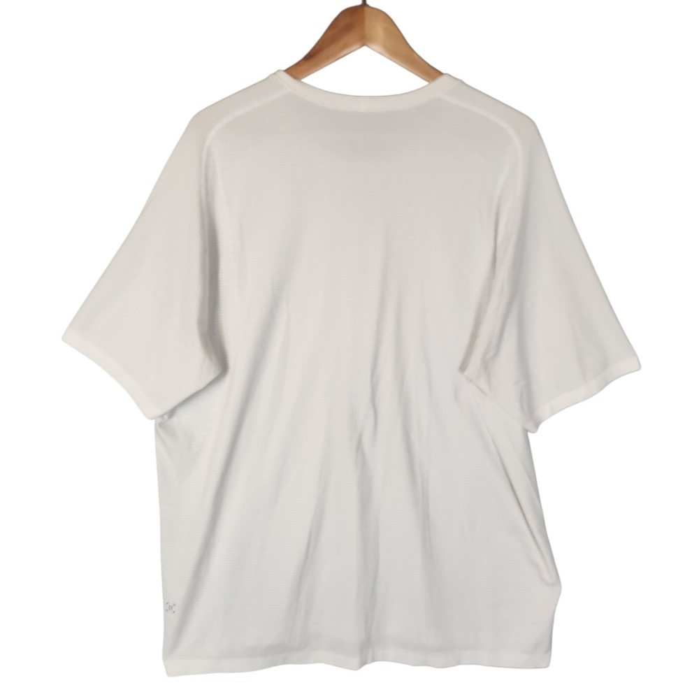 Lululemon Metal Vent Tech Top Men's XXL White Stripe Short Sleeve - Picture 2 of 5